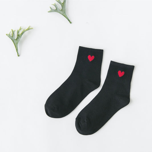 Pack coeur - 5 paires en coton