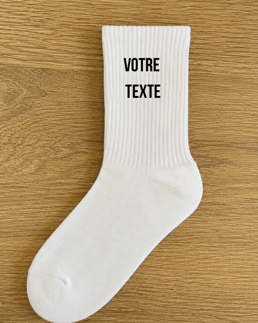 Personnalise ta paire de chaussettes adulte