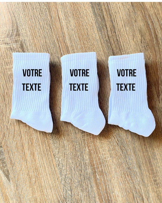 Pack de 3 Chaussettes Personnalisées
